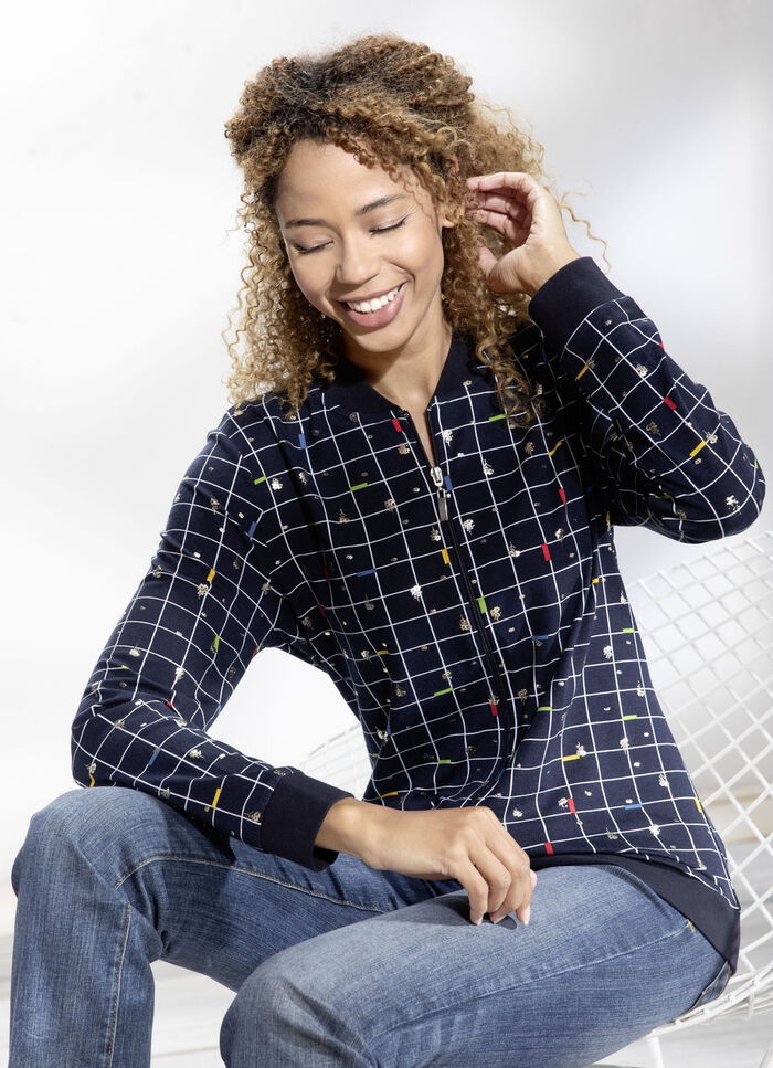 Blousejasje met geribd breisel 