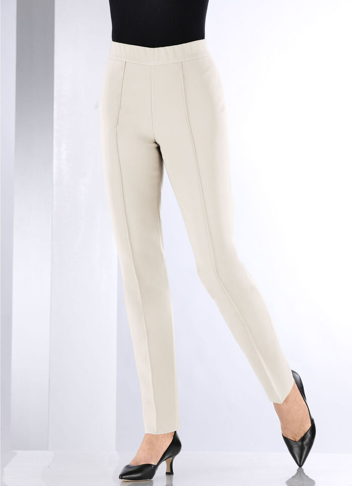 Broek met smalle enkelwijdte BEIGE