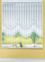 Bloemengordijn, gelijkmatig gegolfd, met plooiband 