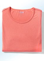 Gem&ecirc;leerd functioneel shirt van &ldquo;LPO&rdquo; in 3 kleuren ABRIKOOS