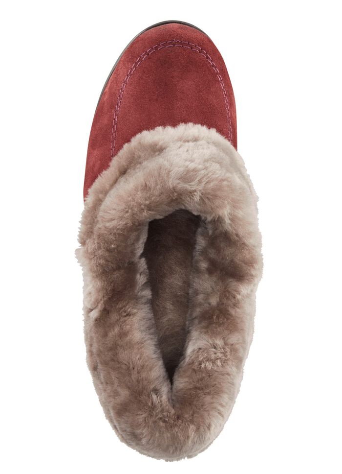ELENA EDEN pantoffels met voering van echte schapenvacht 