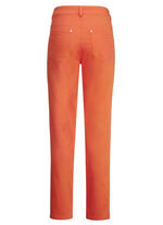 Broek met geplaatste plooien ORANJE