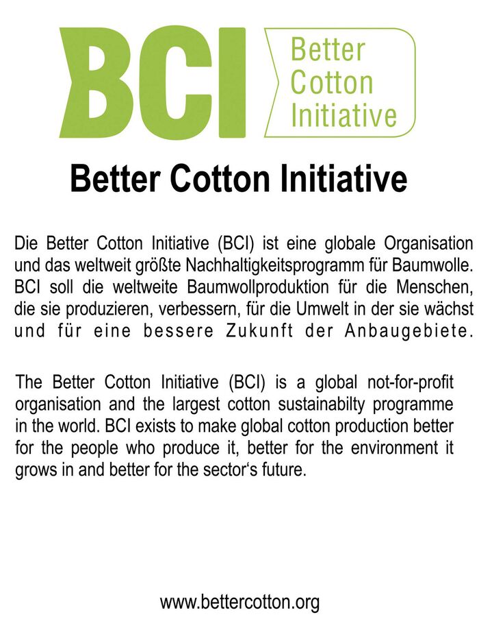 Shorty met V-hals en borstzak / duurzame katoenteelt 