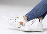 Gemini, zomerlaarzen voor dames, breedte G, met uitneembaar voetbed WIT