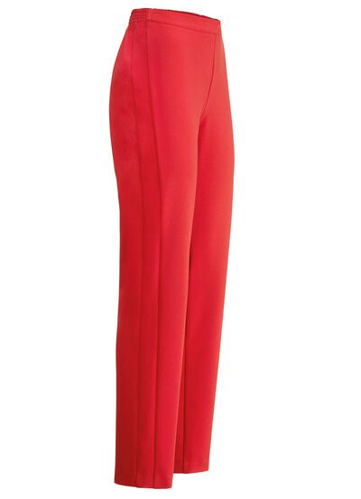 Broek met elastische tailleband aan de achterkant 