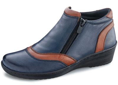 Gemini, comfortabele dameslaarzen, breedte H, met uitneembaar voetbed 