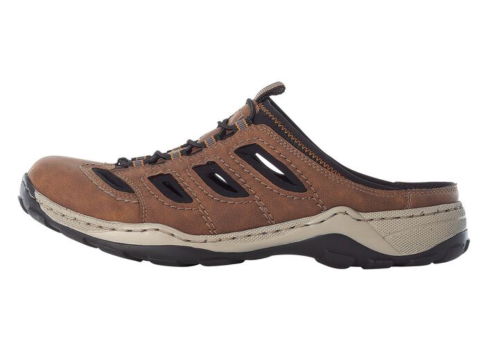 Rieker klomp met decoratieve vetersluiting BRUIN