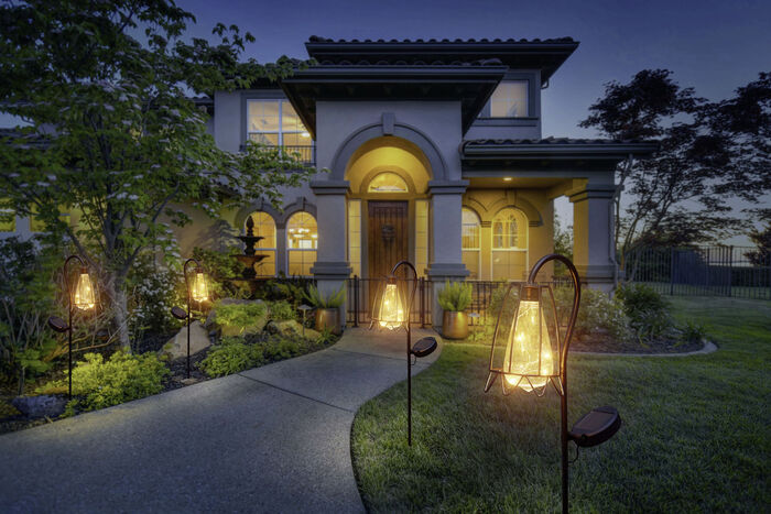 Solarlamp in roestlook 