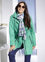 Functionele jas met afneembare capuchon SMARAGDGRÜN