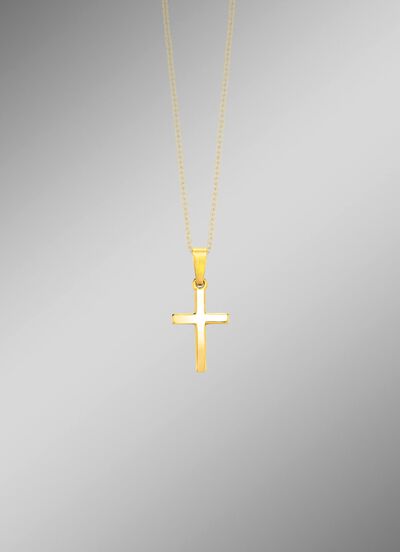 Gouden kruis hanger 