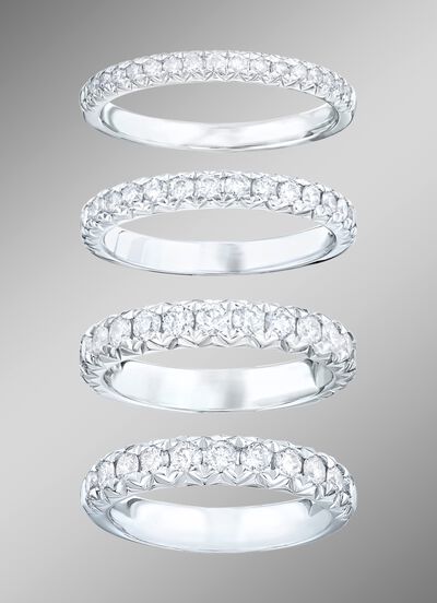 Memoire-briljantring in verschillende karaatgewichten 