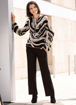 Broek in een modieuze wijdte 