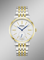 Roterend quartz herenhorloge met roestvrijstalen bandkast 