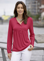 Shirttuniek met ronde halslijn ROOD