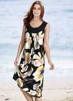 Jurk met een schitterend kleurenprintontwerp 