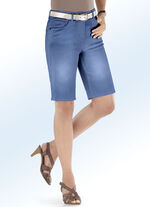 Basic jeansbermudashort JEANSBLAUW