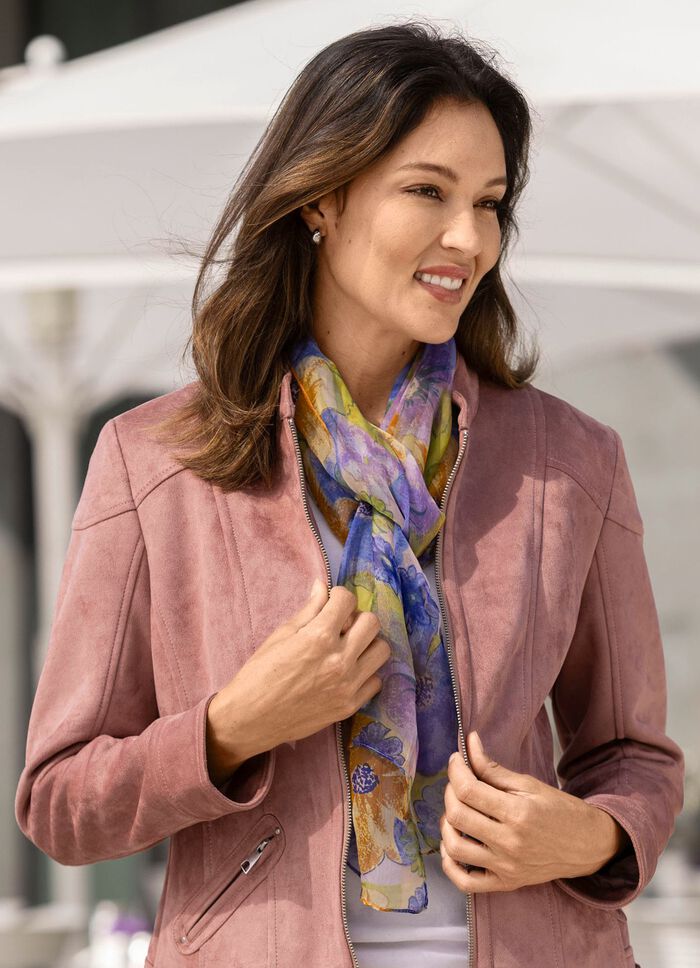 Sjaal met bloemenmotief 