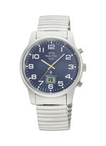 Master Time radiogestuurd herenhorloge met roestvrijstalen band 