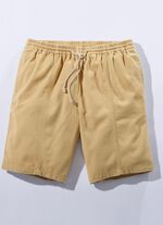 Comfortabele pull-on short in 4 kleuren BEIGE