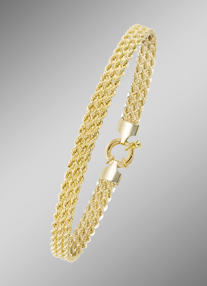 Elegante 3-rijige koordkettingarmband 