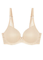 Triumph Aura Spotlight beugelbeha met elastische kant CRÈME