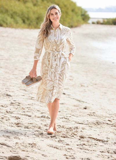 Jurk met overhemdkraag 