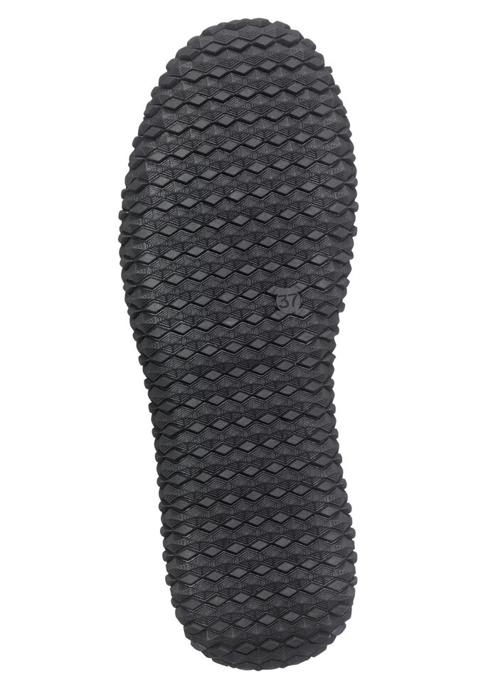 Veterschoen in modieus design KHAKI-ZWART