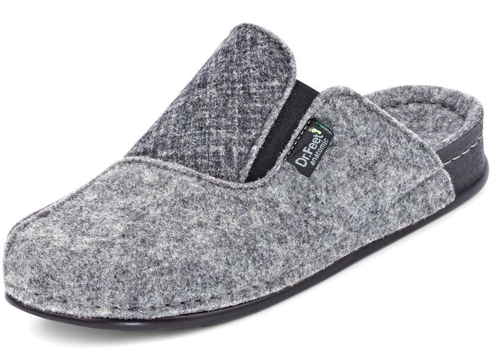 Laurina, klassieke damesslippers, wijdte H, met elastiek 