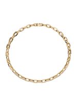 Vergulde roestvrijstalen ketting met kristallen 