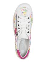 Remonte sneakers gemaakt van gecoat leer met stoere print 