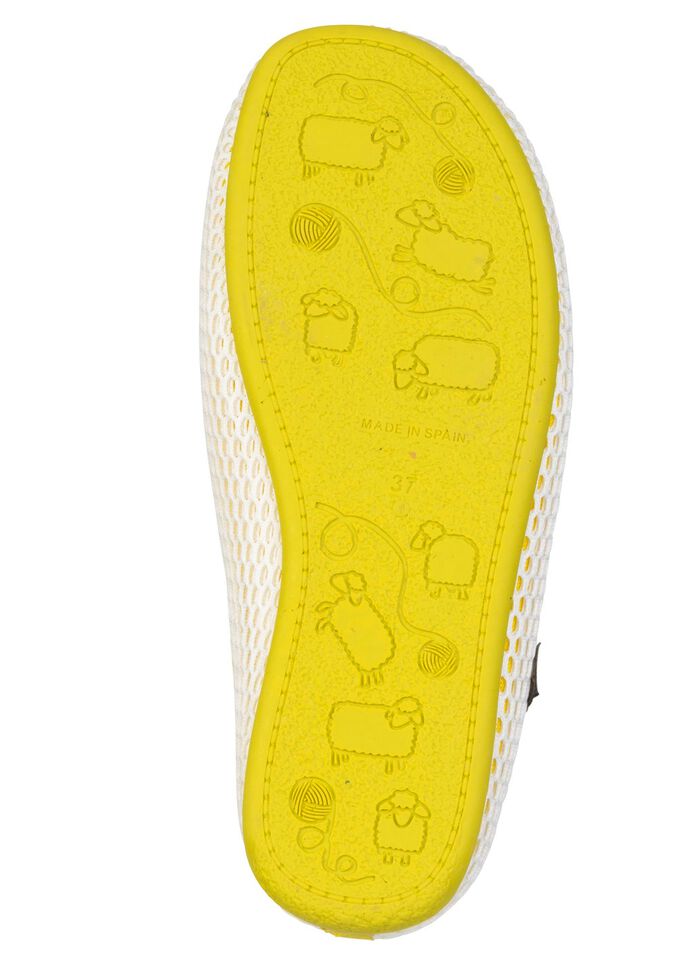 Comfortabele damespantoffels, breedte H, met uitneembaar voetbed 