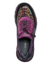 Ranger vetersneaker gecombineerd met kleurrijk textielmateriaal 