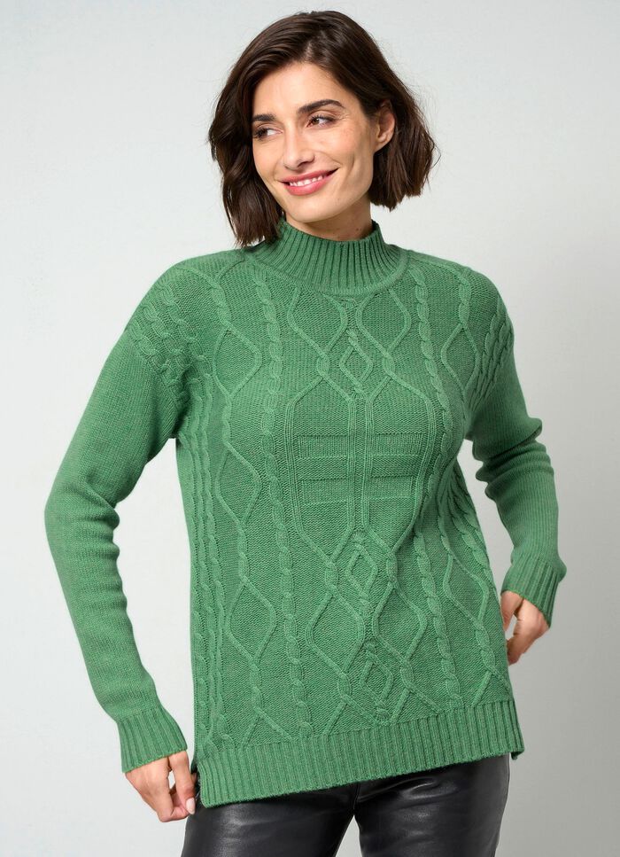 Trui met scheerwol en kasjmier 