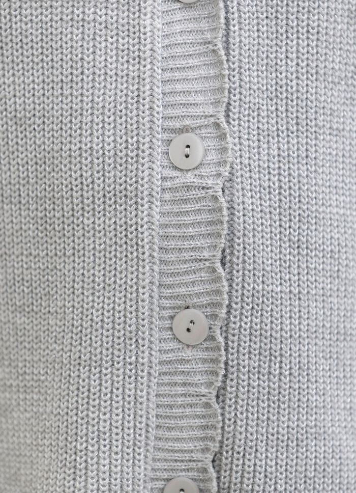 Cardigan met subtiele glittereffecten 