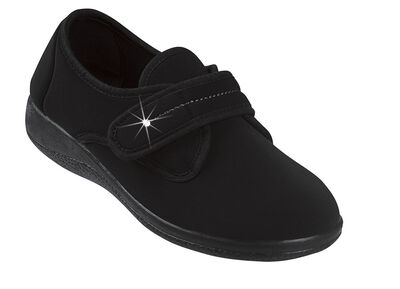 Josephine Klittenband pantoffels in de breedte H voor sterke voeten 