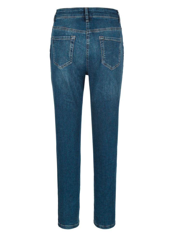 Jeans met trendy wassing 