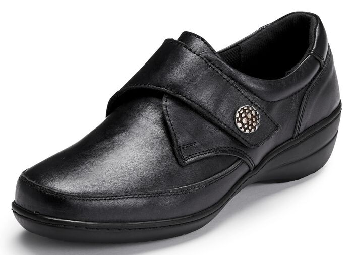 ELENA EDEN, comfortabele damespantoffels, breedte H, met uitneembaar voetbed 