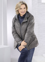 Jas met vaste capuchon GRAFIET