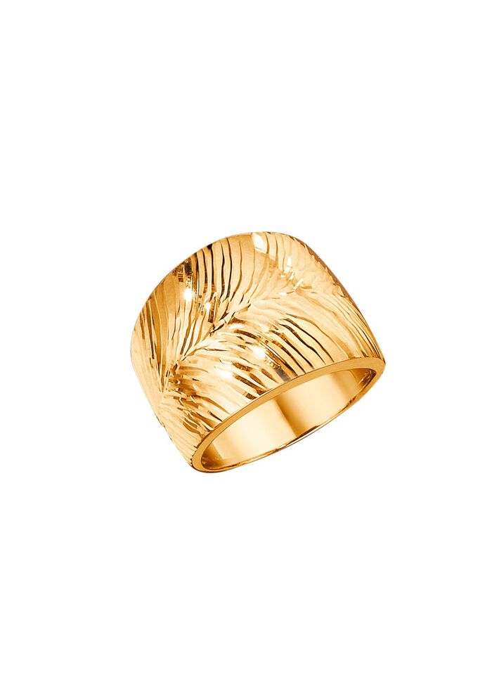 Damesring met diamantcoating 