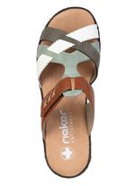 Rieker, lichtgewicht damesmuiltjes, met klittenbandsluiting 