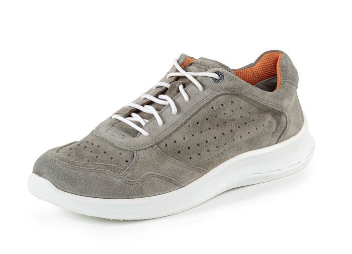 Veterschoen gemaakt van zacht su&egrave;de KAKI