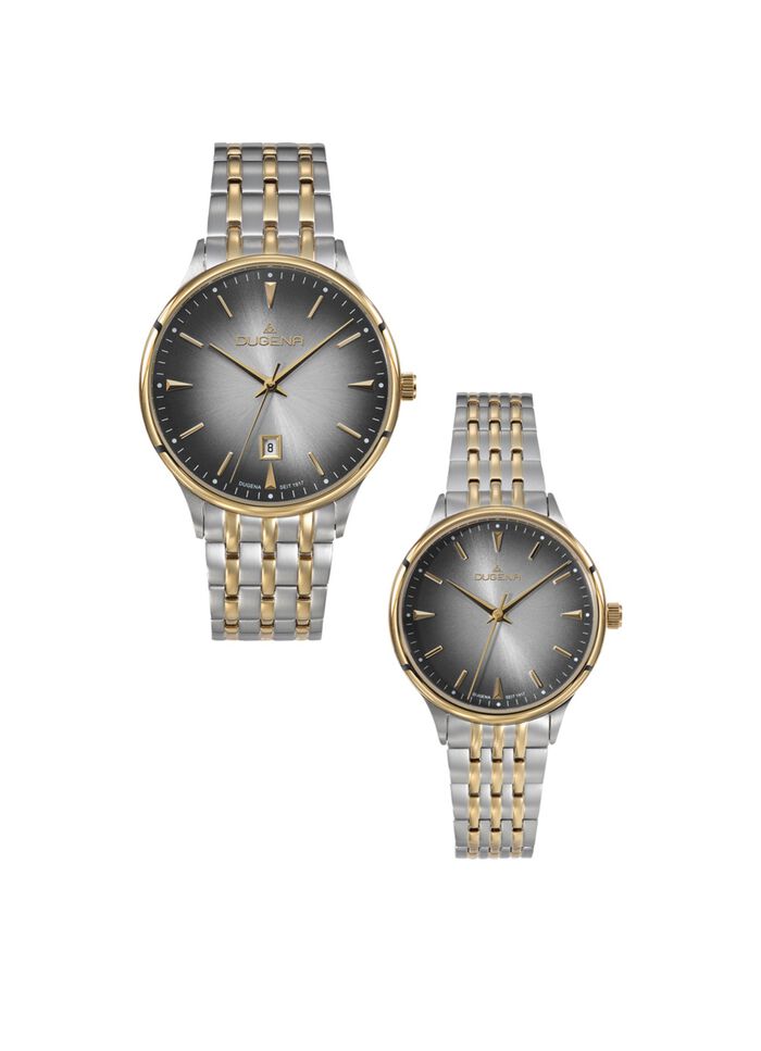 Dugena Quartz partnerhorloges 