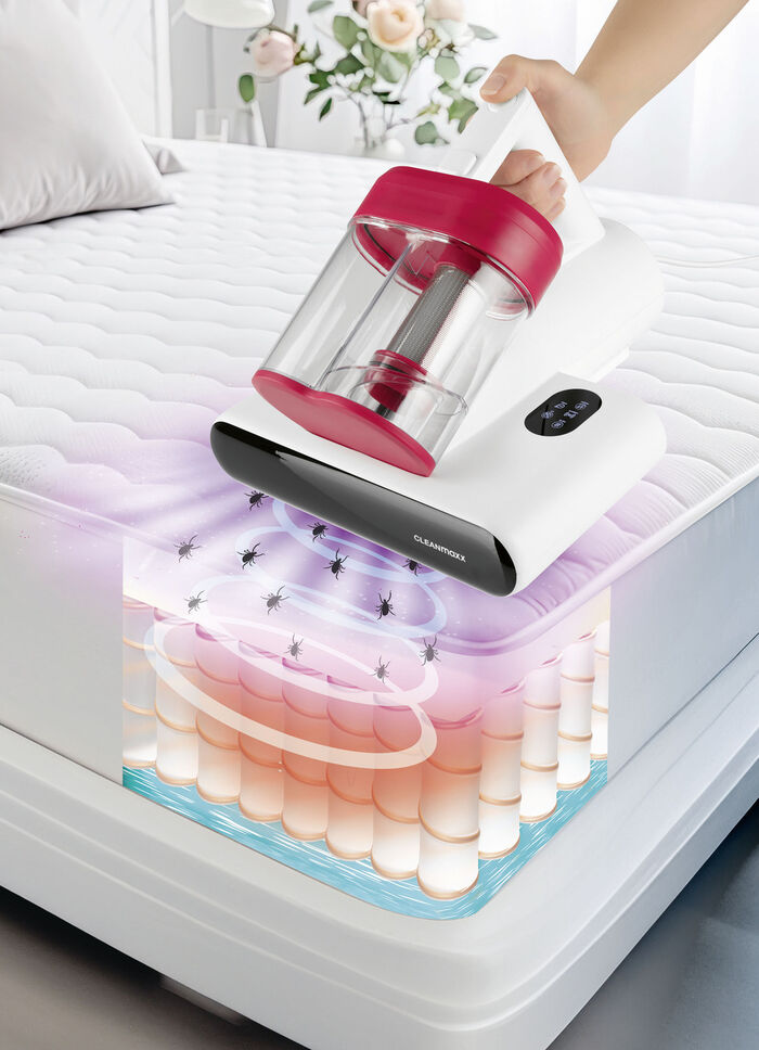 Mijtenstofzuiger – vernietigt 99,9% van alle mijten, bacteriën en ziektekiemen ROOD