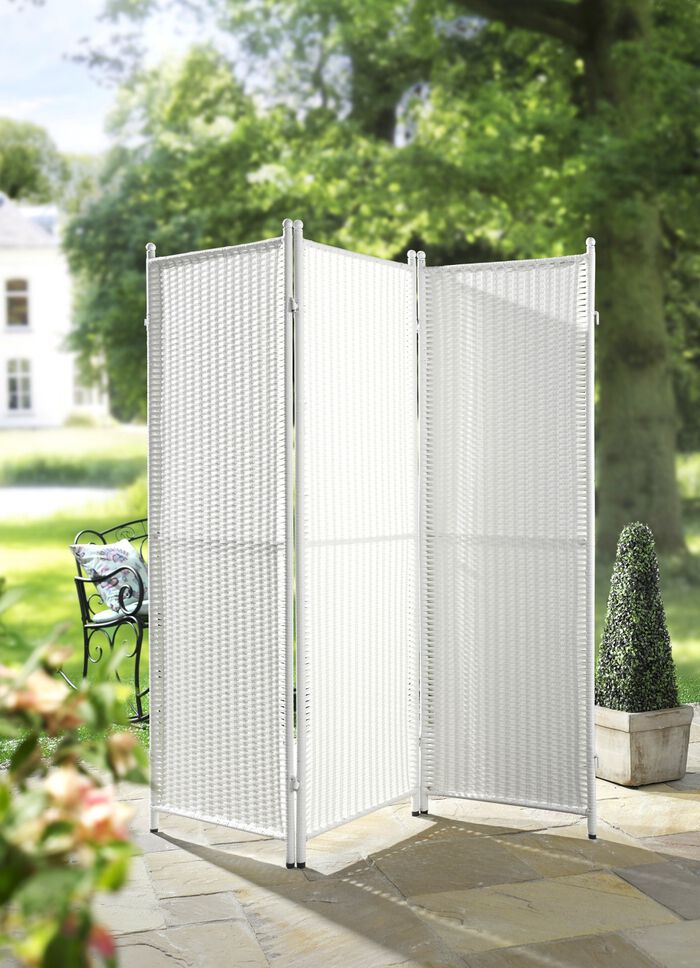 Weerbestendig windscherm met stabiel stalen frame 