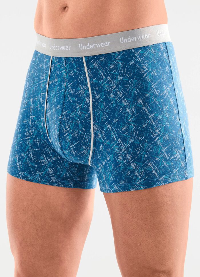 Driepack broeken met all-over print 