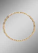 Vergulde roestvrijstalen ketting met kristallen 