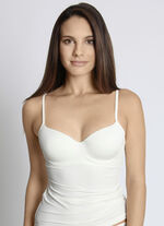 Sassa bh-shirt met geïntegreerde beugelbeha CHAMPAGNE