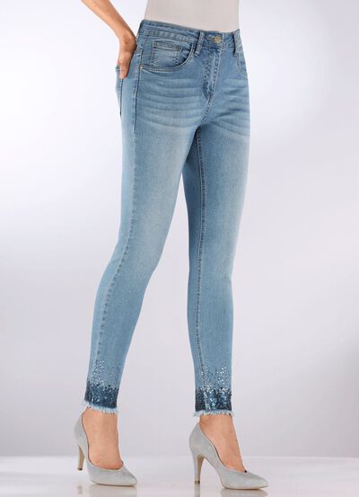 Luxe jeans met franjes 
