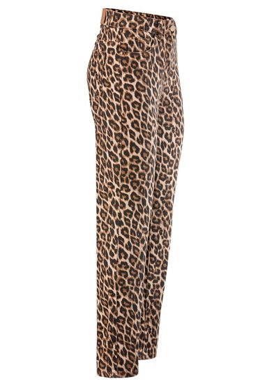 Broek in trendy luipaardprint 