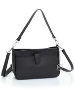 Tas Laurina van generfd kalfsnappaleer ZWART